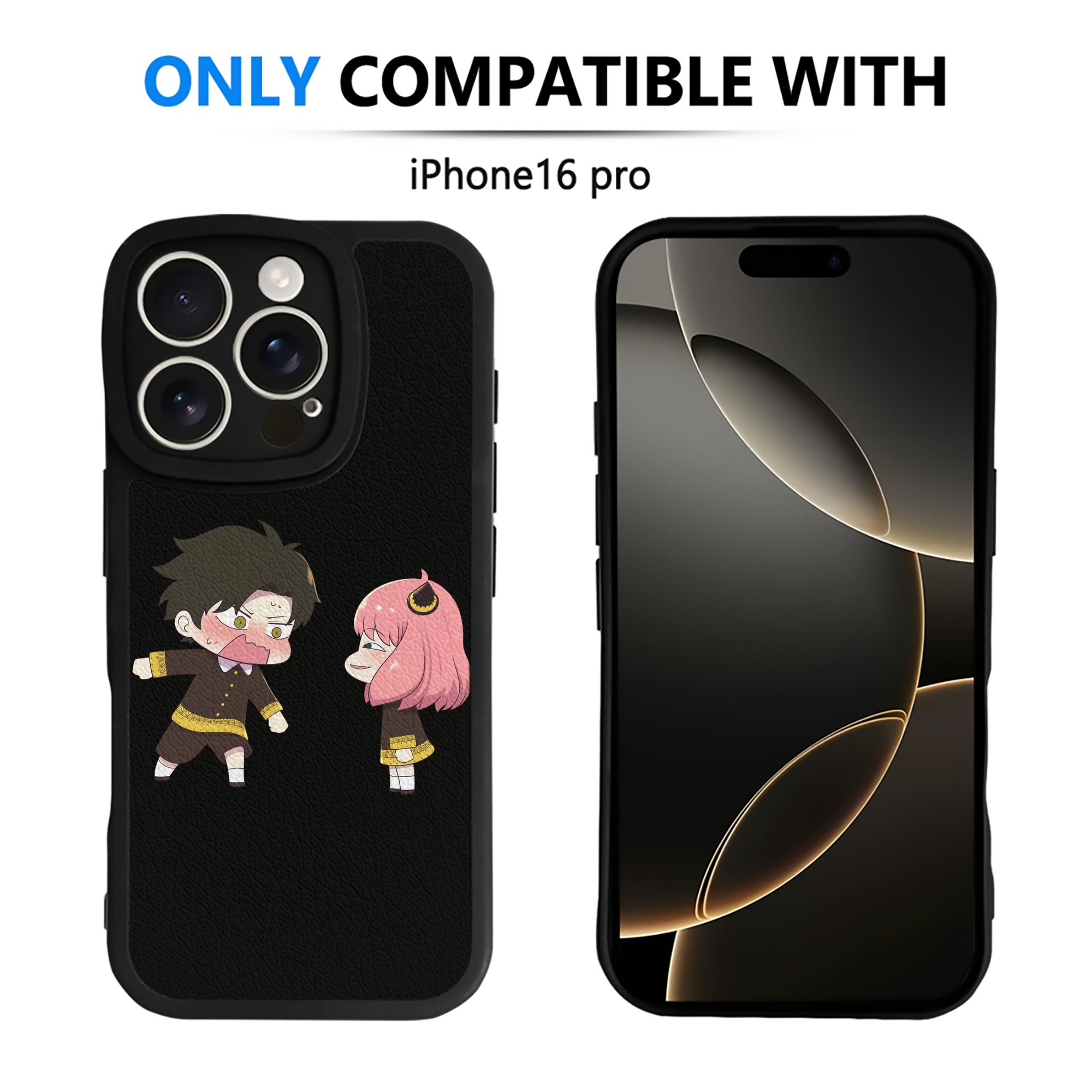 （画像用） SPY×FAMILY间谍家家酒 【iPhone 16シリーズ対応】シリコンスマホケース（レザー調） 材質：シリコン